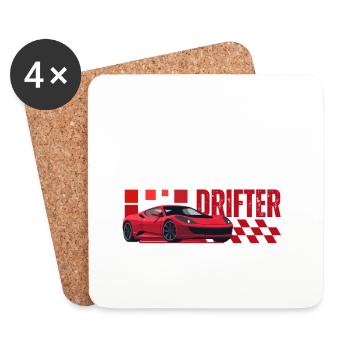 Urban Drift Eats Sleep Repeat - Coasters (set of 4) - white - Front