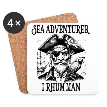I RHUM MAN - Coasters (set of 4) - white - Front