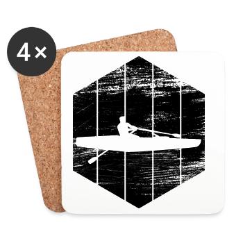 Gouvernails d’élingue - Dessous de verre (lot de 4) - blanc - Devant