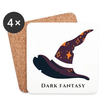 fantasy - Dessous de verre (lot de 4) - blanc - Devant