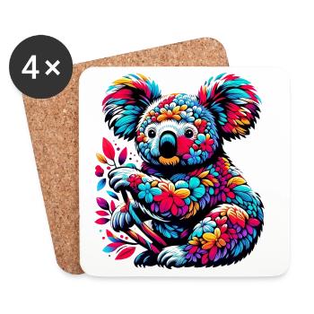 Koala - Untersetzer (4er-Set) - Weiß - Vorne