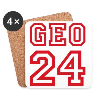 GEORGIEN Georgia - Untersetzer (4er-Set) - Weiß - Vorne