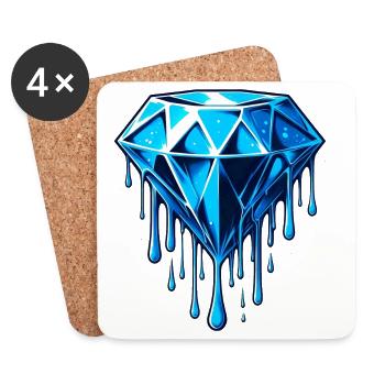Diamond - Coasters (set of 4) - white - Front