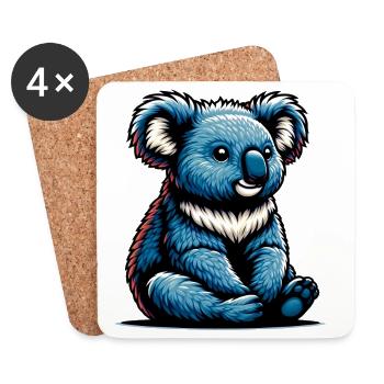 Koala - Coasters (set of 4) - white - Front