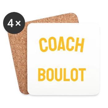 Coach Mon Travail: Humour - Dessous de verre (lot de 4) - blanc - Devant