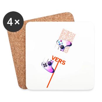 Univers Jeux Fusion Contrôleurs - Dessous de verre (lot de 4) - blanc - Devant