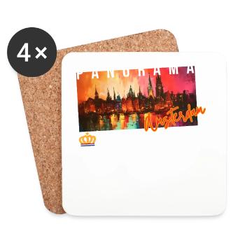 Panorama Amsterdam Palette - Dessous de verre (lot de 4) - blanc - Devant