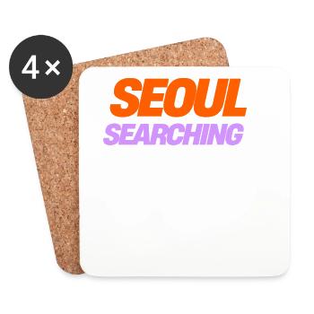Seoul Searching Vibes - Perfektes Geschenk für K-Culture - Untersetzer (4er-Set) - Weiß - Vorne
