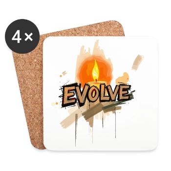 Develop further - Coasters (set of 4) - white - Front