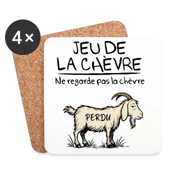 The Goat Game - Coasters (set of 4) - white - Front