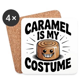 Caramel is My Costume - Coasters (set of 4) - white - Front