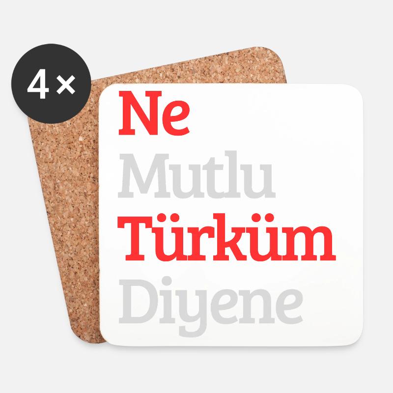 Turk - Untersetzer (4er-Set) - Weiß