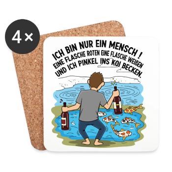 5821 - Dessous de verre (lot de 4) - blanc - Devant
