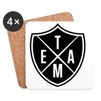 Team - Coasters (set of 4) - white - Front