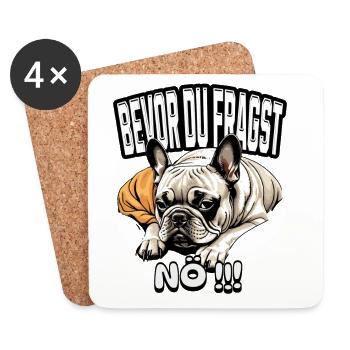 Before you ask... NO!!! - Coasters (set of 4) - white - Front