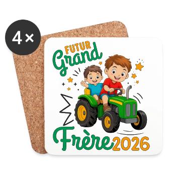 Future Big Brother 2026, Pregnancy Announcement - Coasters (set of 4) - white - Front