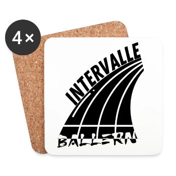 Speed without limits. Intervals make you fast - Coasters (set of 4) - white - Front