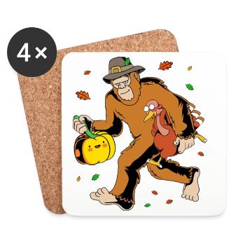 Thanksgiving Vater Papa Großvater Opa - Untersetzer (4er-Set) - Weiß - Vorne