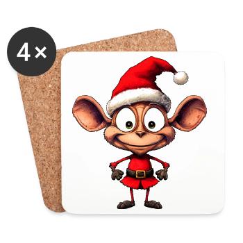 Christmas Ants - Coasters (set of 4) - white - Front