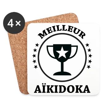 Best Aikido - Aikido - Coasters (set of 4) - white - Front