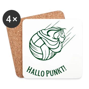 Nous accueillons notre premier point - Dessous de verre (lot de 4) - blanc - Devant