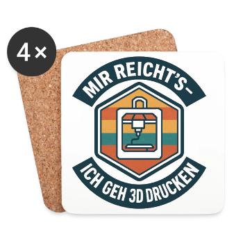 3D Printing I've Had Enough G-Code - Coasters (set of 4) - white - Front