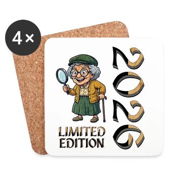 Grandmother Limited Edition Granny in Retirement - Coasters (set of 4) - white - Front