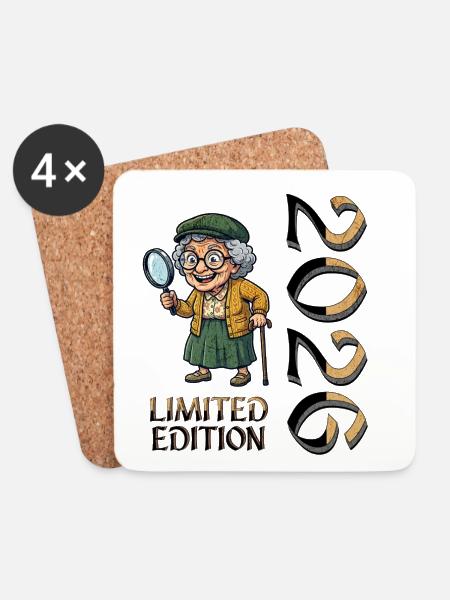 Großmutter Limited Edition Oma in Rente - Untersetzer (4er-Set) - Weiß