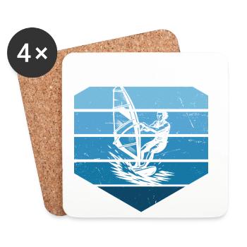 Windsurfing Stil für jeden Anlass - Untersetzer (4er-Set) - Weiß - Vorne