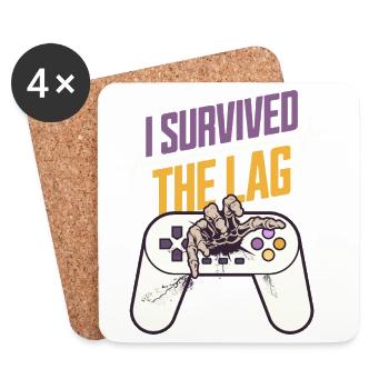 I Survived The Tag - Untersetzer (4er-Set) - Weiß - Vorne