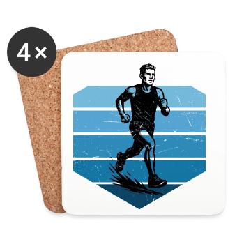 Ambiances de course pour les courses - Dessous de verre (lot de 4) - blanc - Devant