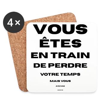 you are wasting your time, good eyesight, you have - Coasters (set of 4) - white - Front