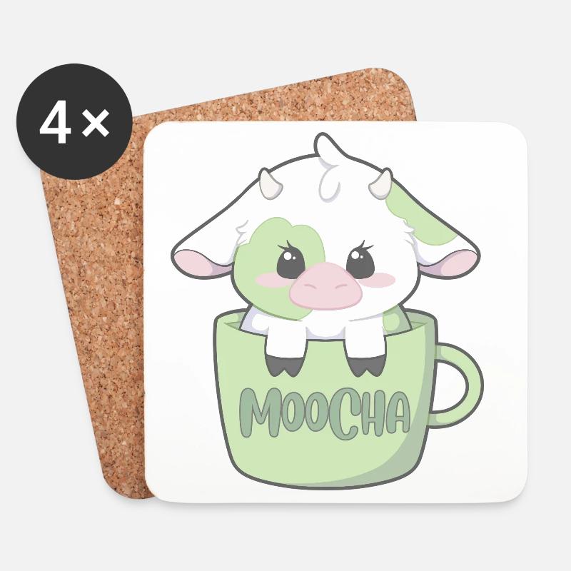 moocha - Untersetzer (4er-Set) - Weiß