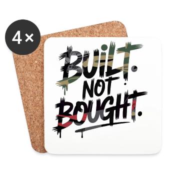 Built Not Bought Tuning Scene Style Camouflage - Coasters (set of 4) - white - Front