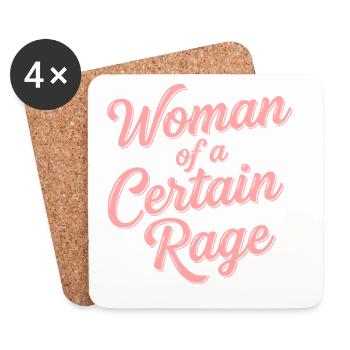 Woman of a Certain Rage Statement Motiv  - Untersetzer (4er-Set) - Weiß - Vorne