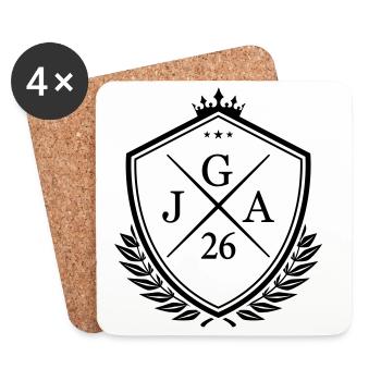 JGA 26 - Coasters (set of 4) - white - Front