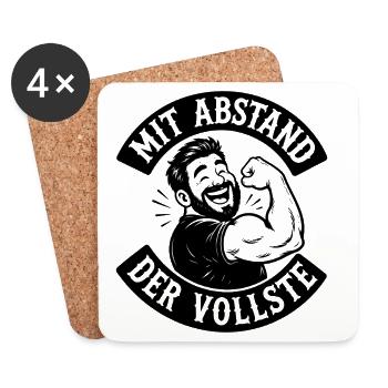 Malle 2026 Mit Abstand der Vollste - Untersetzer (4er-Set) - Weiß - Vorne