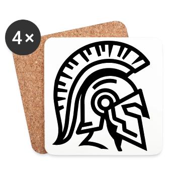 spartan - Dessous de verre (lot de 4) - blanc - Devant