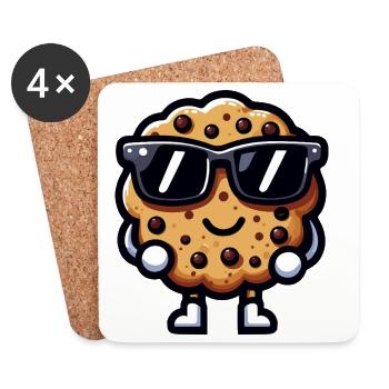 Cookie Chic Sonnenbrille - Untersetzer (4er-Set) - Weiß - Vorne