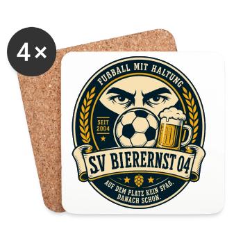 SV Bierernst 04 - Untersetzer (4er-Set) - Weiß - Vorne