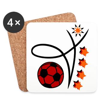 Football Event - Coasters (set of 4) - white - Front