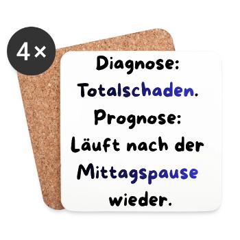 Instandhaltung T-Shirt Lustiges Geschenk Handwerk! - Untersetzer (4er-Set) - Weiß - Vorne