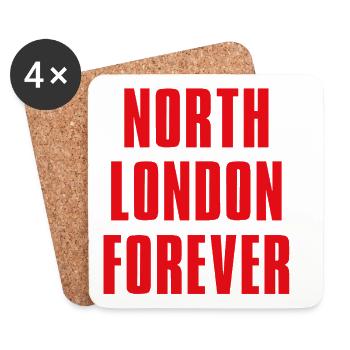 North London Forever - Coasters (set of 4) - white - Front