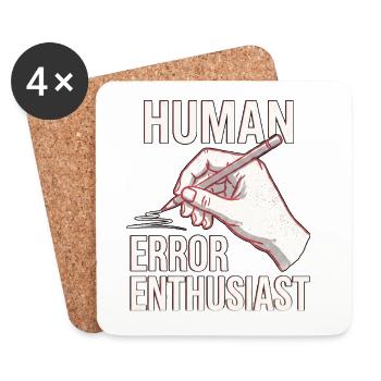 Human Error - Coasters (set of 4) - white - Front