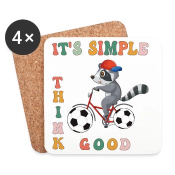 Football Event - Coasters (set of 4) - white - Front