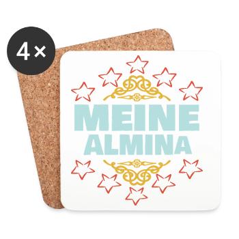 Almina - Untersetzer (4er-Set) - Weiß - Vorne