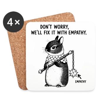 Humour d’entreprise | Mème sarcastique au bureau - Dessous de verre (lot de 4) - blanc - Devant