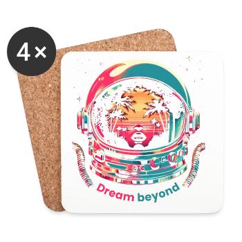 Cosmic Dreamer - Coasters (set of 4) - white - Front