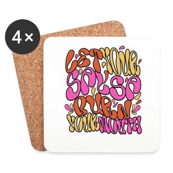 Psychedelic Soul Vibes - Coasters (set of 4) - white - Front