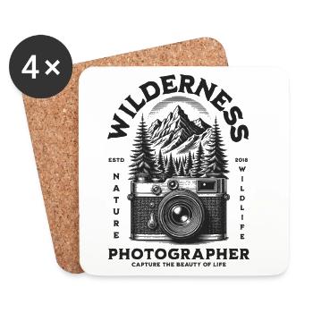 Wildernis Nature Photographer - Coasters (set of 4) - white - Front